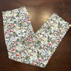 Talbots Multicolor Printed Ankle Pants